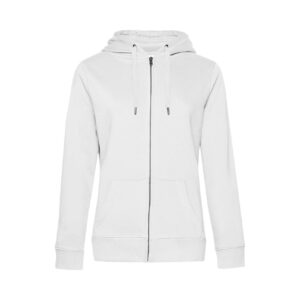 Damska bluza na zamek z kapturem QUEEN (B&C)