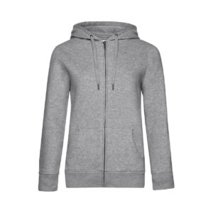 Damska bluza na zamek z kapturem QUEEN (B&C)