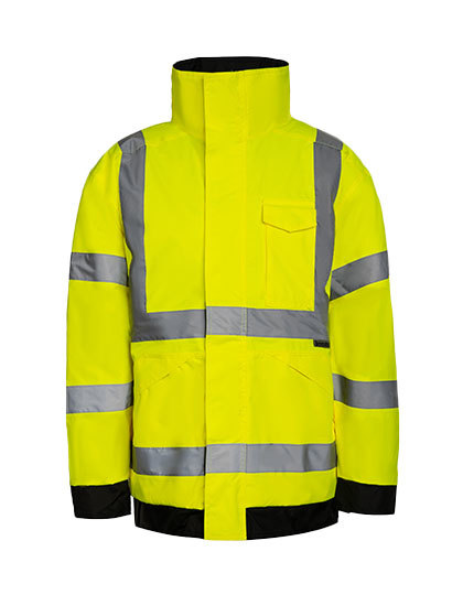 Kurtka przeciwdeszczowa Premium Hi-Vis Tampere (Korntex) — Signal Orange, Tył