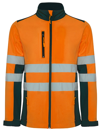 Softshell Hi-Vis Antares (Roly Workwear) — Garden Green 52, Przód